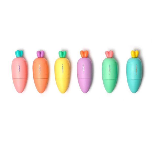 Carrate Team Set of 6 Mini Highlighters