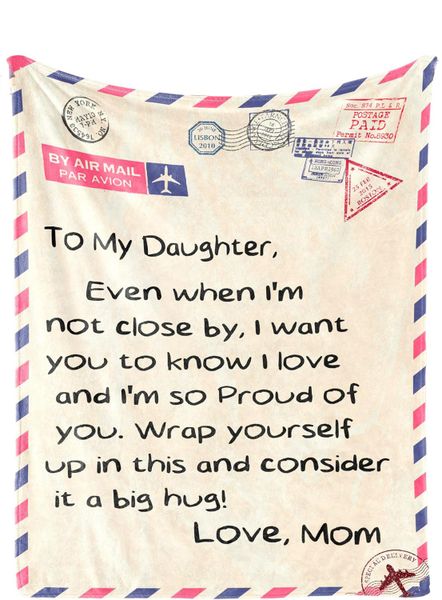 130 x 150cm Throw Blanket - Birthday Valentines Blanket Gifts for Daughter