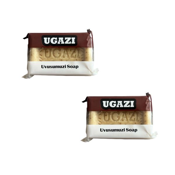 2 Pack Ugazi Uvusumuzi White Soap Bar - For Smooth &amp; Healthy Skin