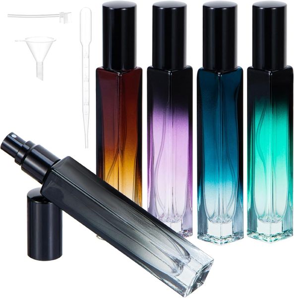 5PCS 10ML Perfume Travel Refillable Spray Bottles,Mini Glass Perfume Bottle