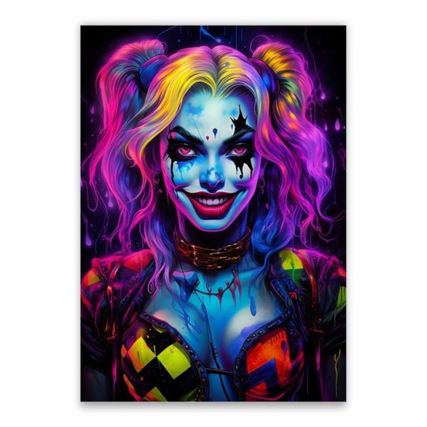 Harley Quinn Face Poster - A1