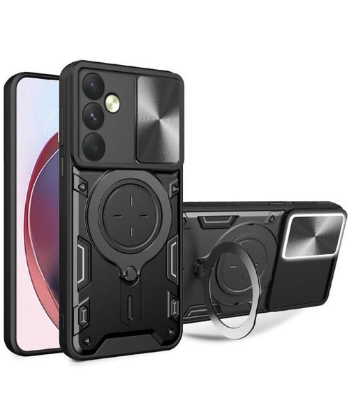Shockproof Cover With Sliding Camera Compatible with Samsung Galaxy A55 5G