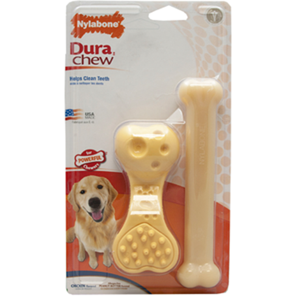 Nylabone DuraChew Wavy Bone Twin Pack