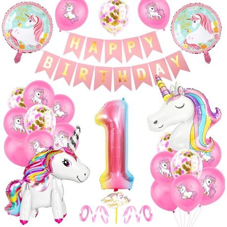 Buy Unicorn Balloons 2 Number Unicorn Birthday Decoration for