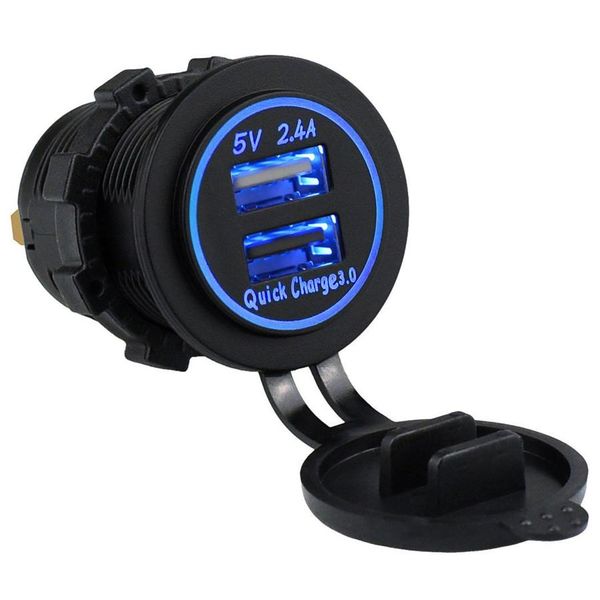 Dual USB 2.4A &amp; QC3 Charger