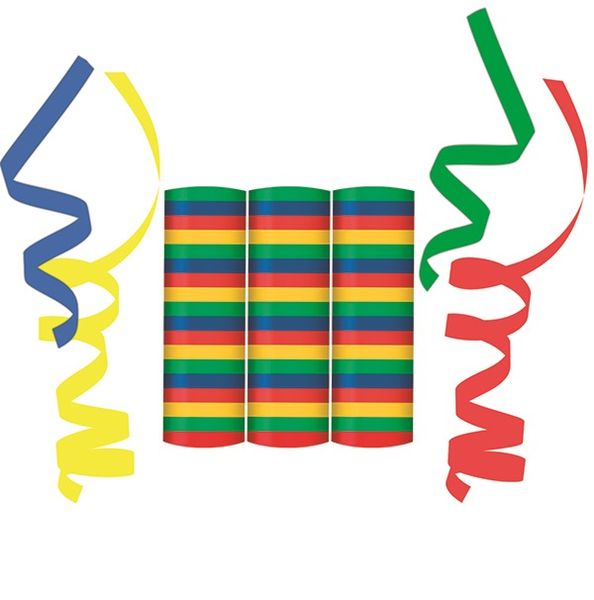 Streamers 4 Colours Mixed Blue Yellow Green Red