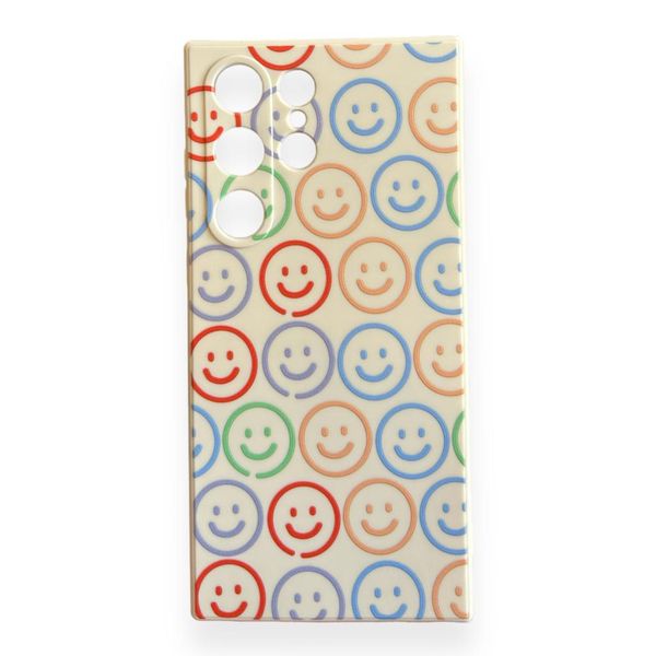 AMA Smile Pattern Silicon Case For Samsung Galaxy S21 Ultra