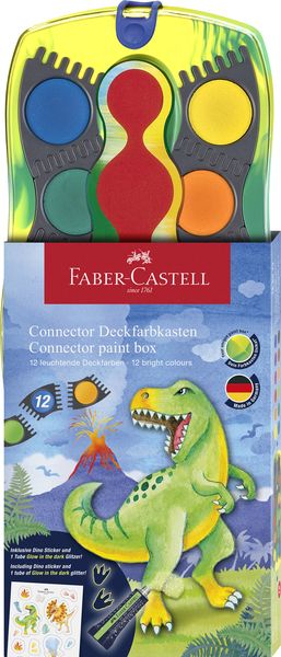 Faber-Castll, Connector paint box 12 colours dinosaur