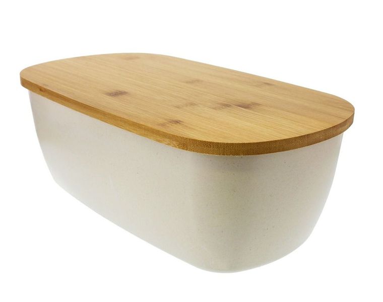 2 in 1 Bamboo Bread Bin and Wooden Cutting Board