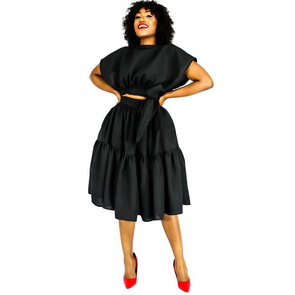 Africa Fashion House Kundai Reversible Top and Pleated Skirt