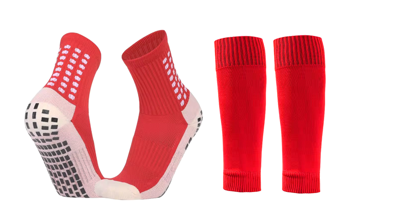 Grip Socks For Soccer &amp; Socks Sleeve Combo - 2 Sets of Pairs by Zengel