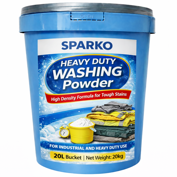 SPARKO Heavy Duty High-Density Washing Powder 20kg in 20L Bucket
