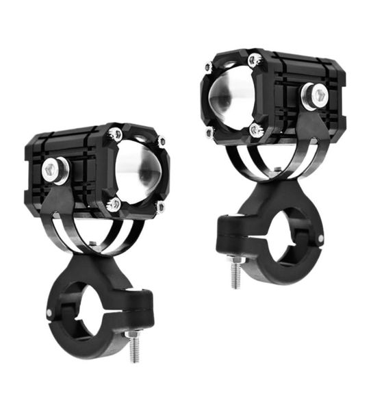 2Pcs Waterproof Motorcycle LED Spotlight,4 Modes Demon Eye Motorcycle Light