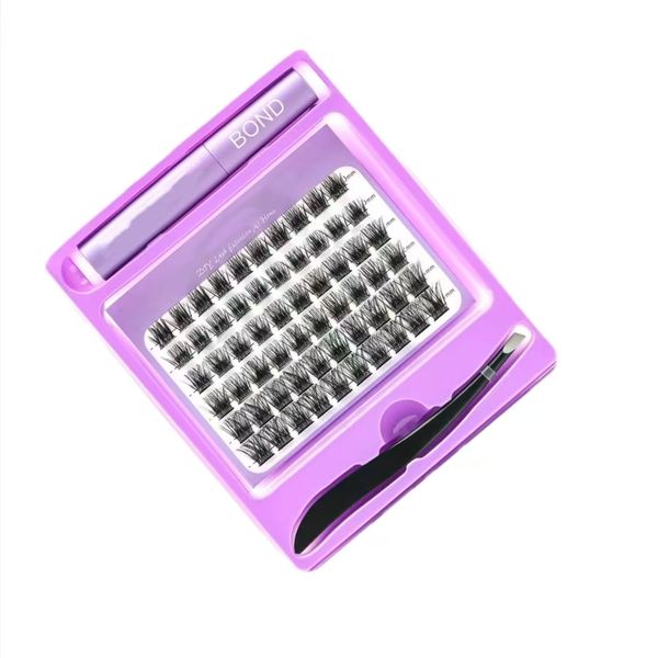 Eyelash Cluster Set 60pcs Eyelash Clusters 10-14mm Volumizing Eyelashes