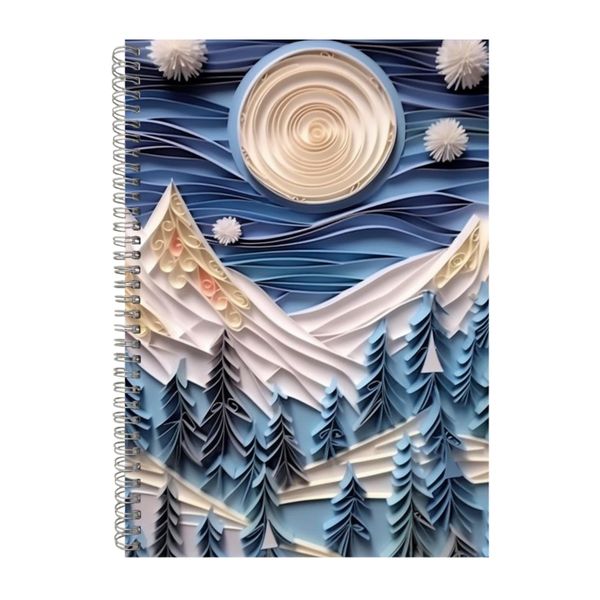 Winter Mountains Landscape 2 Notebook Gift Idea A4 Notepad Pad 107