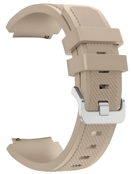 Silicone Strap Compatible with Garmin Vivoactive 5-Light Brown