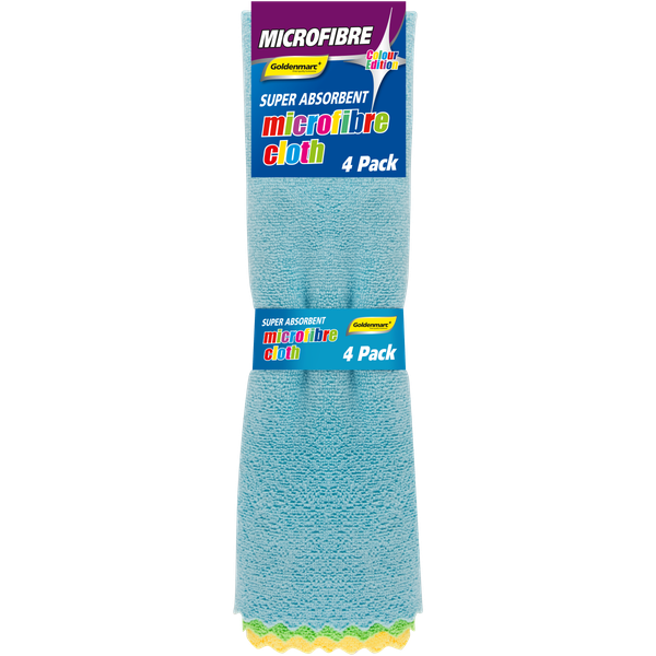 Goldenmarc 4 Pack Microfibre 40x40 260GSM Cloths