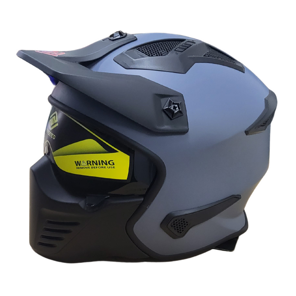 Faseed FS-726X Solid Matt Grey Helmet