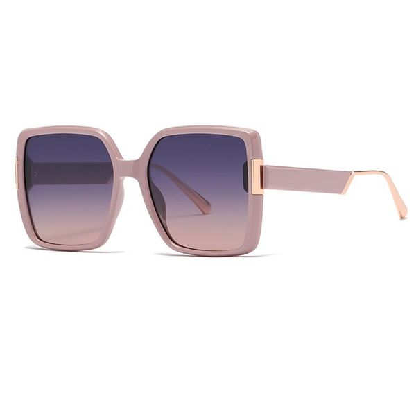 Polarized sunglasses, square-frame sunglasses, women's eyewear