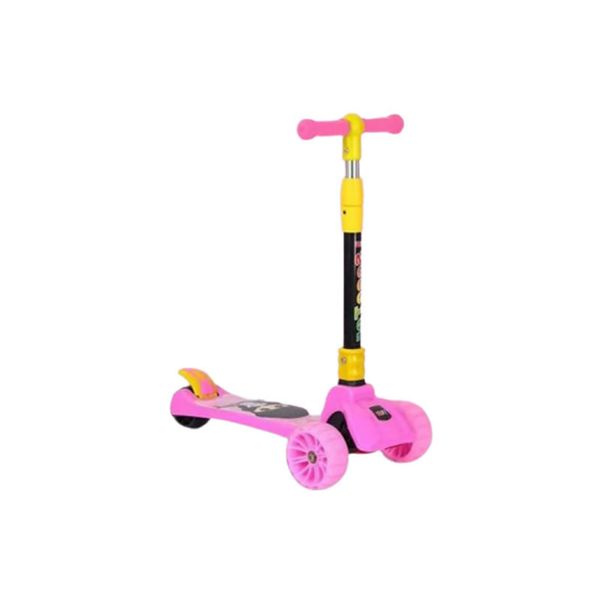 3-Wheel Glide Scooter With Flashing Wheels For Kid's