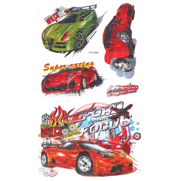 Sports Cars 3D Wall Art Stickers Option2