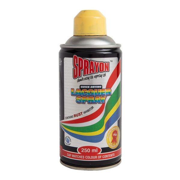 Sprayon Maize Yellow Lacquer Spray Paint (250ml)