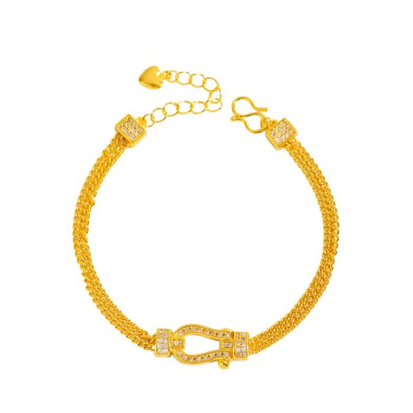 Horsebit Buckle Bangle Bracelet
