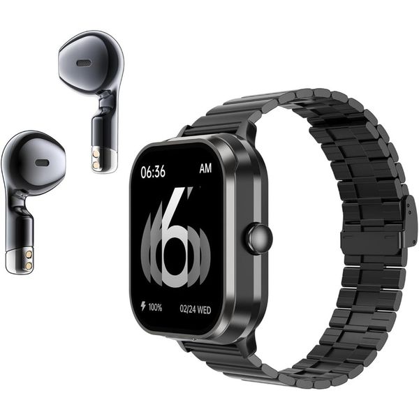 D8pro 2-in-1 Smartwatch - Calls, Music, Health Monitoring, NFC