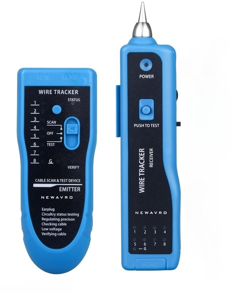 Newavro Wire Tracker &amp; Network Cable Tester - RJ45/RJ11 Cable Tracer