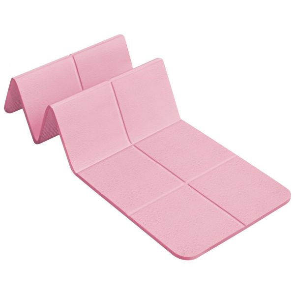 1.8 x 0.6m Portable Folding Yoga Mat Non-Slip Travel Exercise Mat Pink