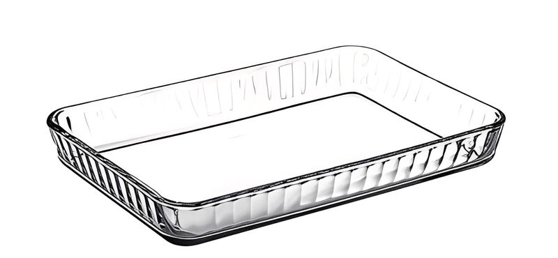 Pasabahce Borcam Rectangular Tray - 2.85L