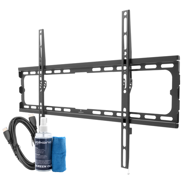 Volkano Flat &amp; Curved TV Wall Mount bundle for TVs up to 85