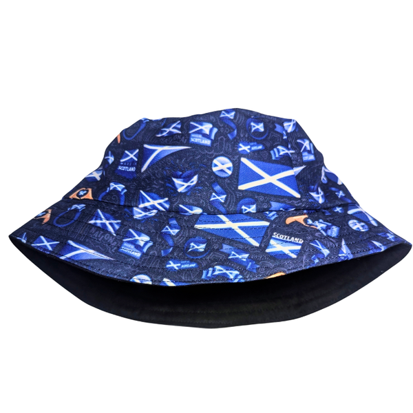 Navy Scotland Flag of Flags Reversible Bucket hat