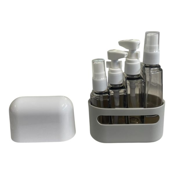 Travel Toiletry Bottles 50ml with Protective Carry Case - 4-Pack