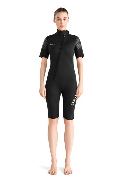 Women Shorty 3mm Neoprene Wetsuit Diving Suit One Piece BDW