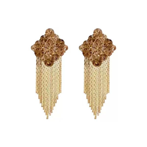 Brilliantly Shining Tassel Earrings, Exquisite And High-End Stud Earrings,