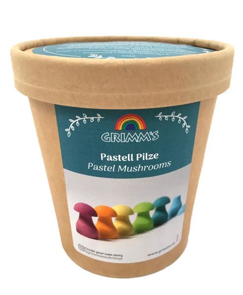 Grimm's Wooden Mushrooms Pastel