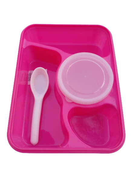 Lunch Box W ith 4 Compartments - Pink