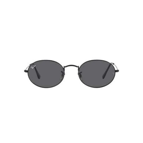 Ray-Ban - Unisex Oval Sunglasses - Black and Dark Grey Image