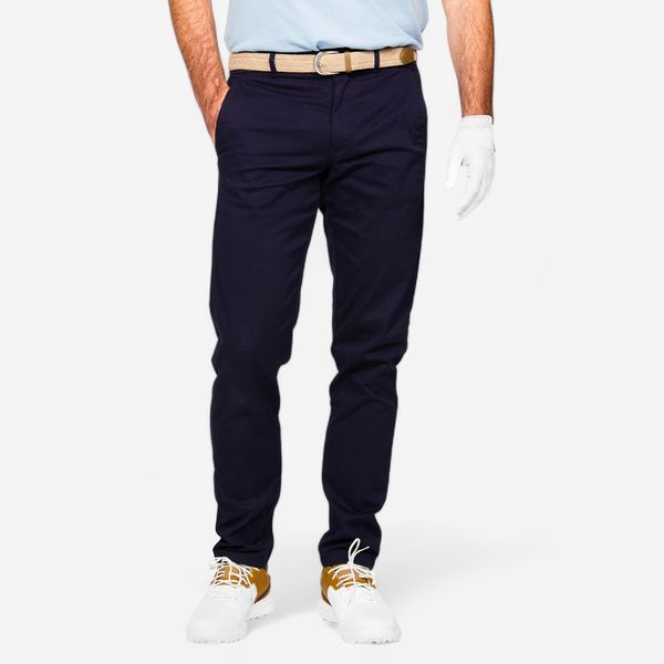 Inesis Men's Golf Cotton Chino Trousers - MW500 - Navy Blue