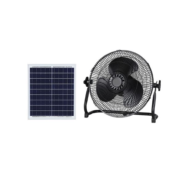 12-Inch Solar Rechargeable Desktop Fan FS-800