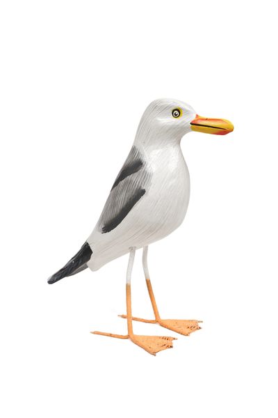 Nautical Wooden Seagull Standing