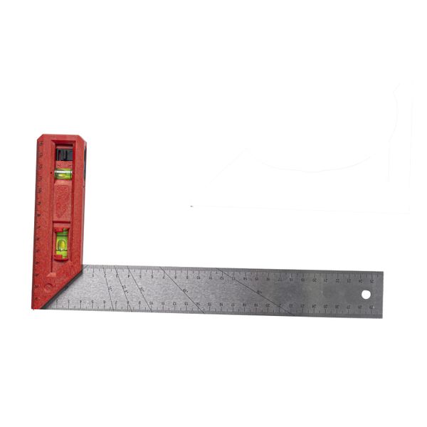 Tork Craft - Try Square - Level and Plumb Vial - 300mm x 150mm - 4 Pack