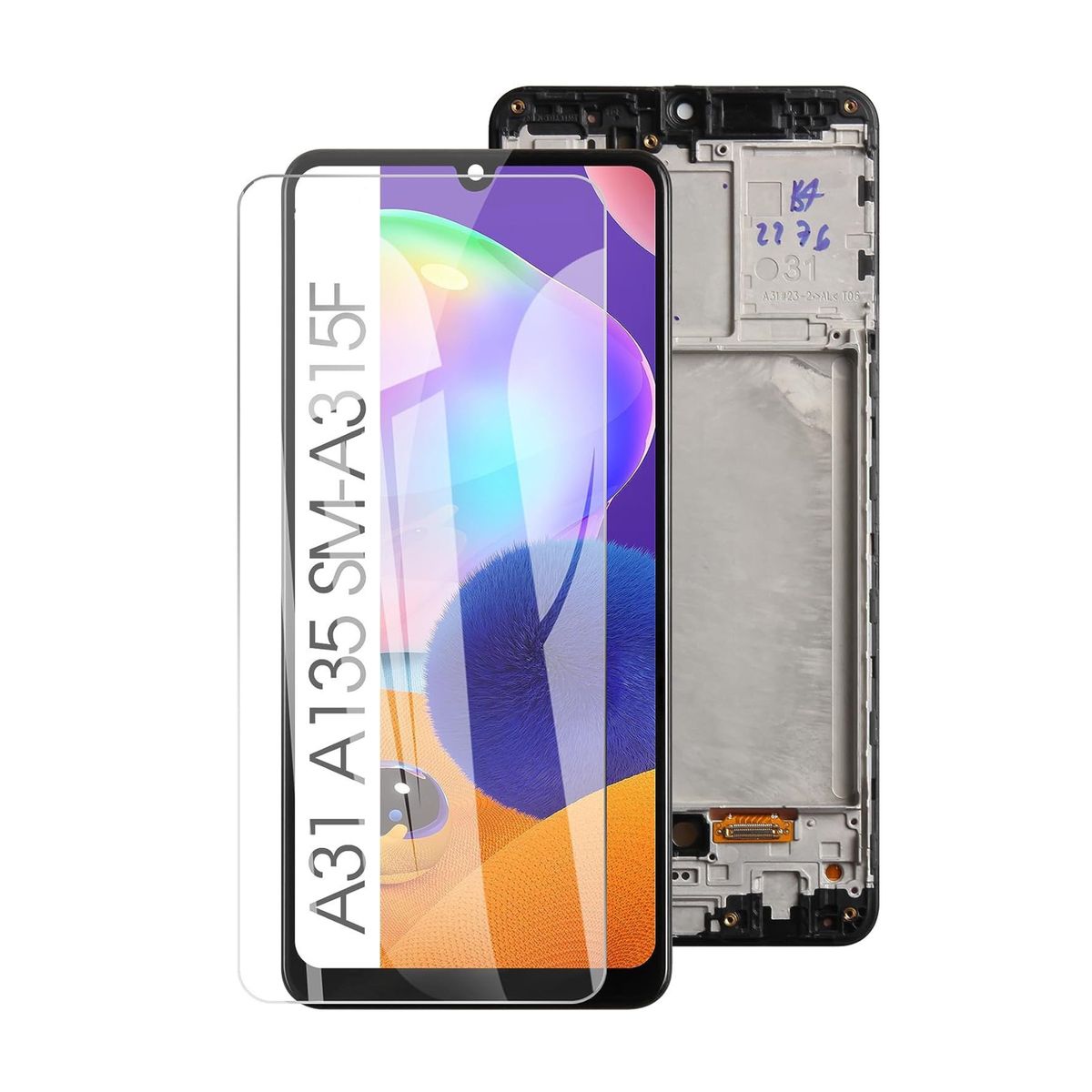 Lcd Screen Replacement for Samsung galaxy's A31 with Frame+Tempered ...