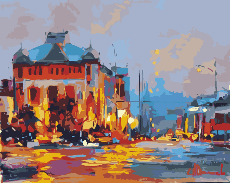 Paint by numbers - Old Town