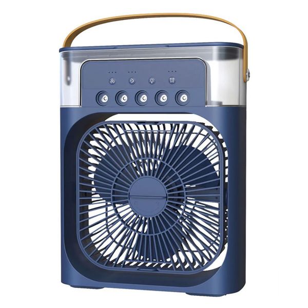 7 Colour Led Portable Air Cooler Fan With Mist Spray