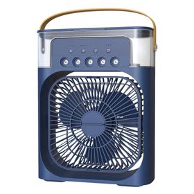 Colour Led Portable Air Cooler Fan With Mist Spray Shop Today Get