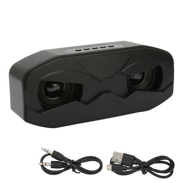 Bluetooth Speaker FM Radio HiFi Subwoofer Wireless with LED Display Black