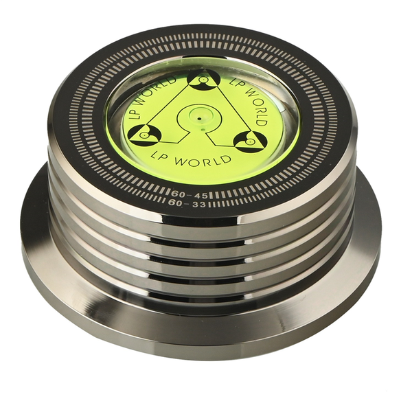 60Hz LP Vinyl Record Player Disc Turntable Stabilizer Bright Black