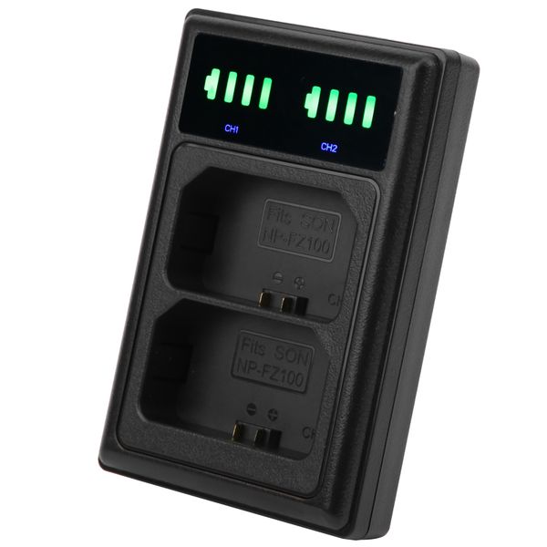 Dual NP-FZ100 Charging Dock with LCD Display